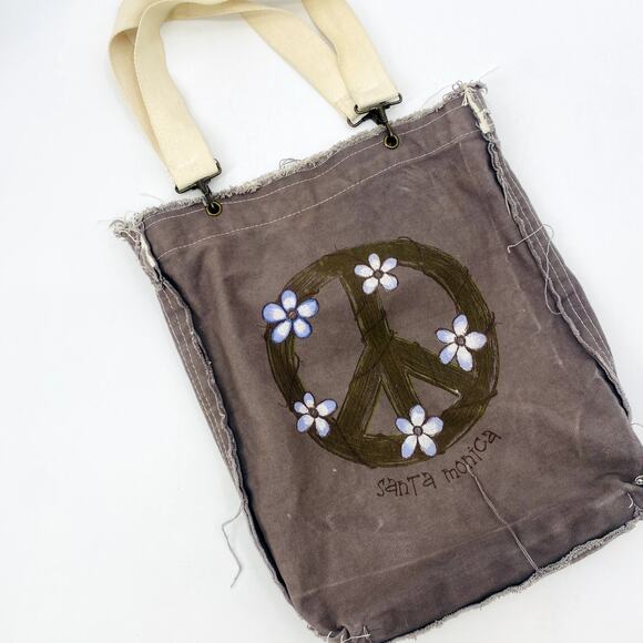 Y2K Santa Monica Peace Sign Tote bag - Picture 1 of 4